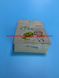 Wiederversiegelbare acht - gegenübergestellte Kraftpapier-Tasche für Kaffeebohne-trockenes Verpacken