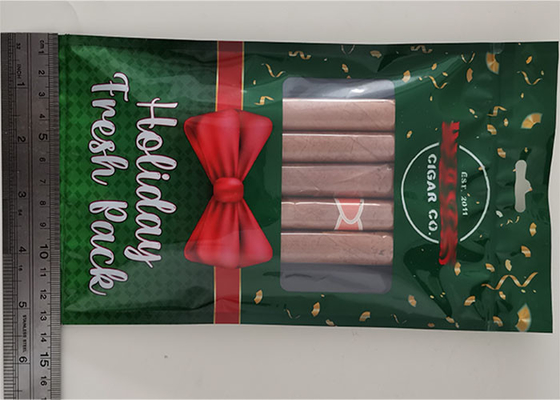 Zigarrenverpackungsbeutel mit 69 % relativer Luftfeuchtigkeit, wiederverschließbarer Humidor-Zigarrenbeutel aus Mylar-Folie
